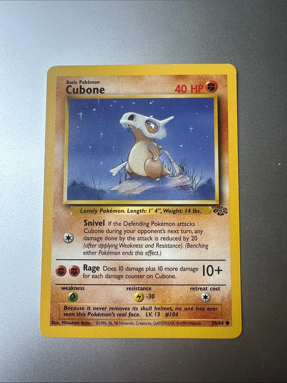 Pokemon Cubone Trading Card (50/64)